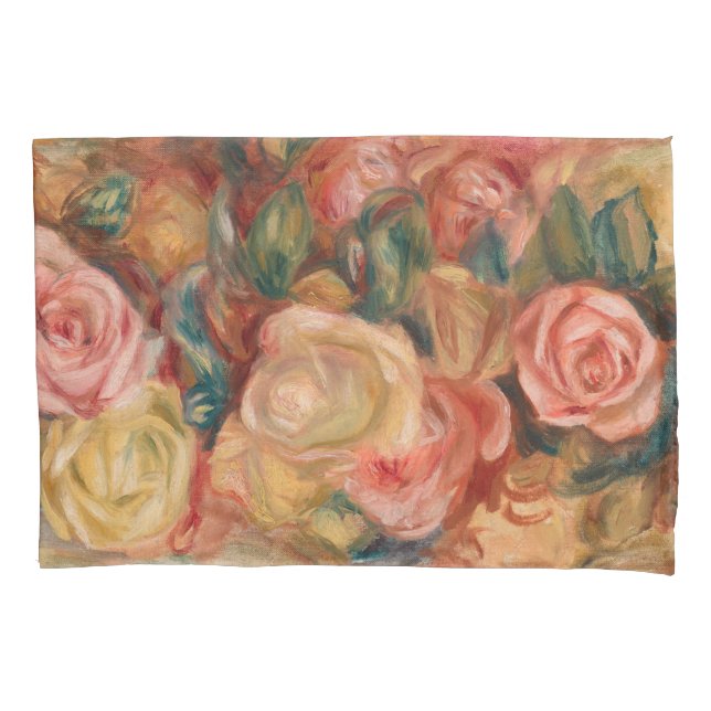 Funda De Cojín Pierre-Auguste Renoir - Rosas (Anverso)