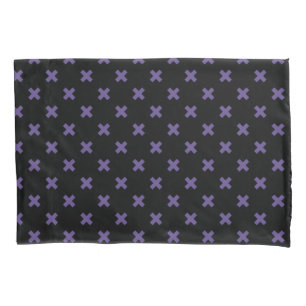 Funda De Cojín Pies cruzados ultravioletas sobre negro