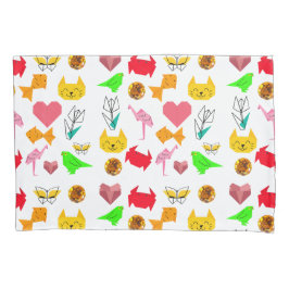 Funda De Cojín Pikitiez origami cáncer verano joya animal gato