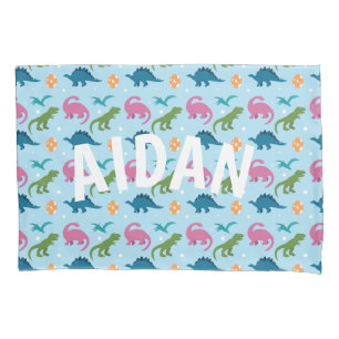 Funda De Cojín Pila de almohada personalizada Dino Fun Kids