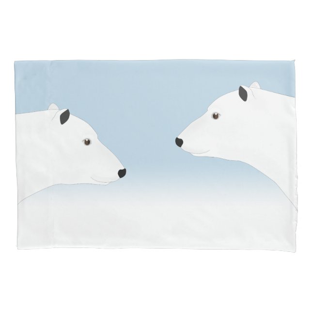 Funda De Cojín Pilar de los osos polares (Anverso)