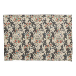 Funda De Cojín Pilar del patrón Ninja de Chiyogami japonés