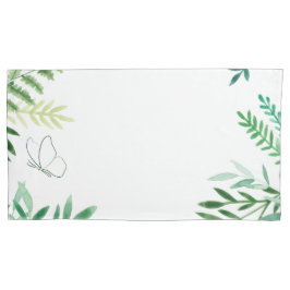 Funda De Cojín Pilar verde y blanco