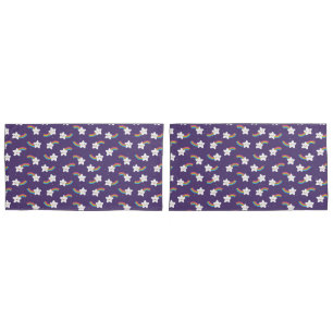 Funda De Cojín Pilares de las estrellas del arcoiris