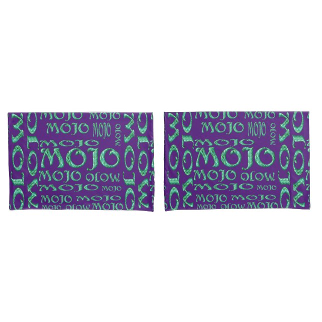 Funda De Cojín Pilas moradas de mojo (Anverso - Set)