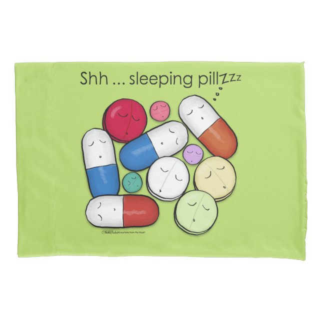 Funda De Cojín Píldoras durmientes-medicina (Anverso)
