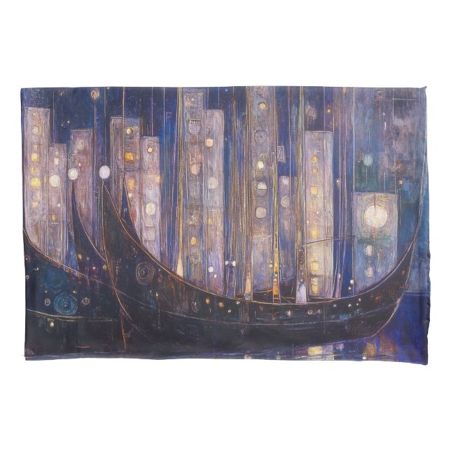 Funda De Cojín Pileta individual estándar Art Nouveau (Anverso)