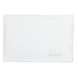 Funda De Cojín Pillow de cama verde personalizado