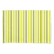 Pillowcase con rayas de oro amarillo