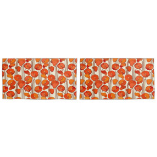 Funda De Cojín Pillowcase de Art Nouveau Poppies