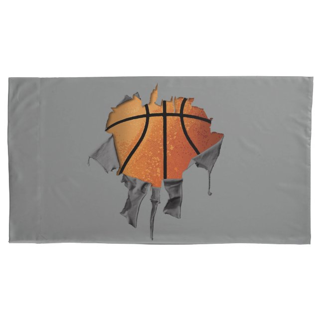 Funda De Cojín Pillowcase de baloncesto desgarrado (Anverso)