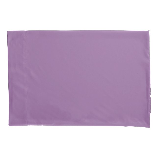 Funda De Cojín Pillowcase de color púrpura sencillo (Anverso)