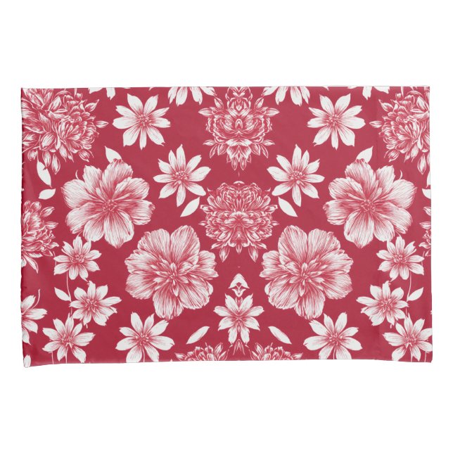 Funda De Cojín Pillowcase de elegancia floral (Anverso-Derecho)