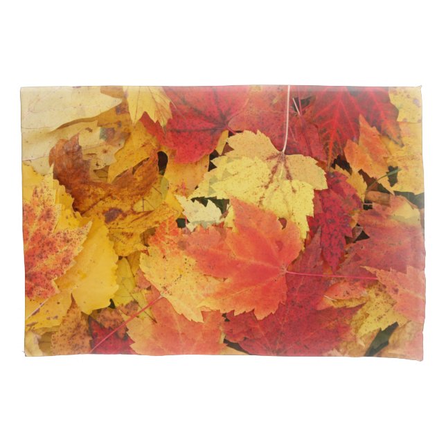 Funda De Cojín Pillowcase de las hojas de otoño (Anverso)