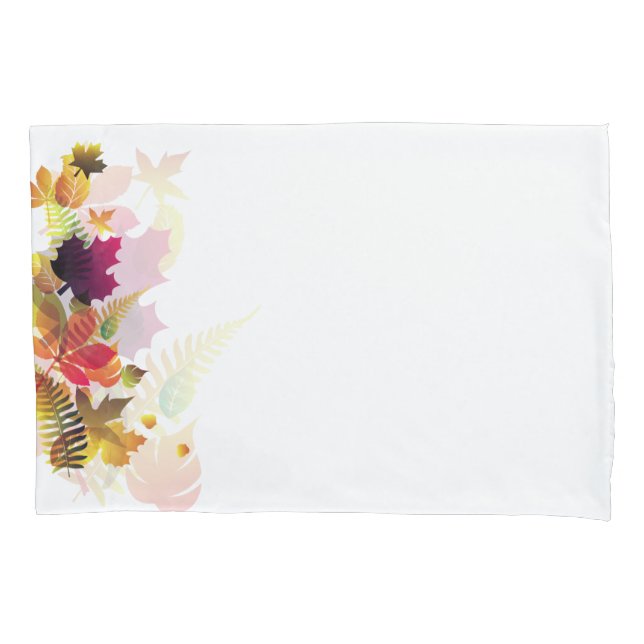 Funda De Cojín Pillowcase de las hojas de otoño (Anverso)
