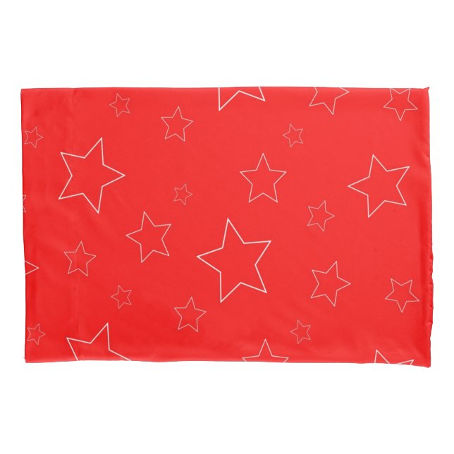 Funda De Cojín Pillowcase de Red Stars (Anverso)