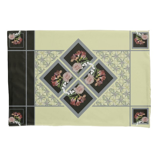 Funda De Cojín Pillowcase floral (Anverso)