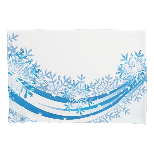 Funda De Cojín Piloto de copos de nieve de vacaciones (Anverso)