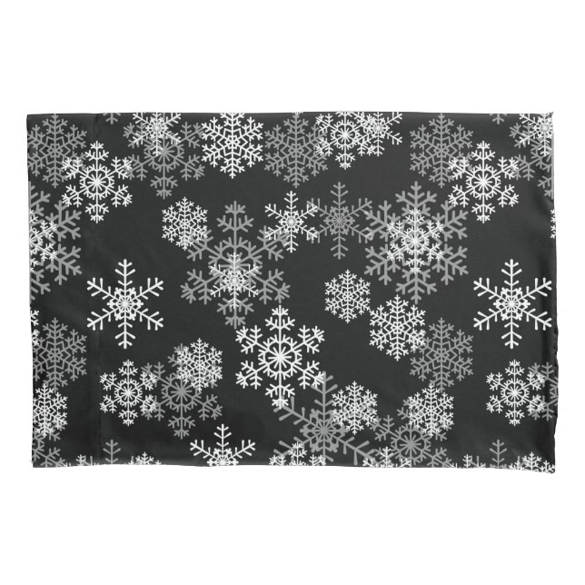 Funda De Cojín Piloto de copos de nieve de vacaciones (Anverso)