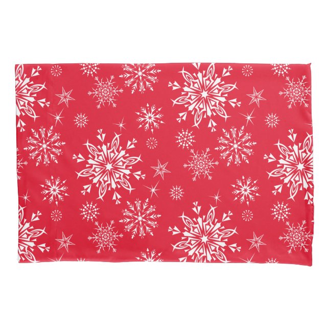 Funda De Cojín Piloto de copos de nieve de vacaciones (Anverso)