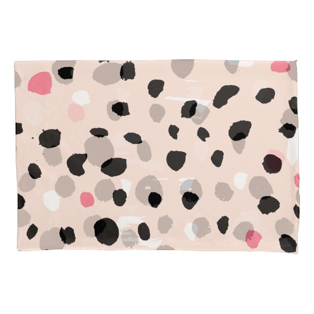 Funda De Cojín Pincel de tinta: Textura artística (Anverso)