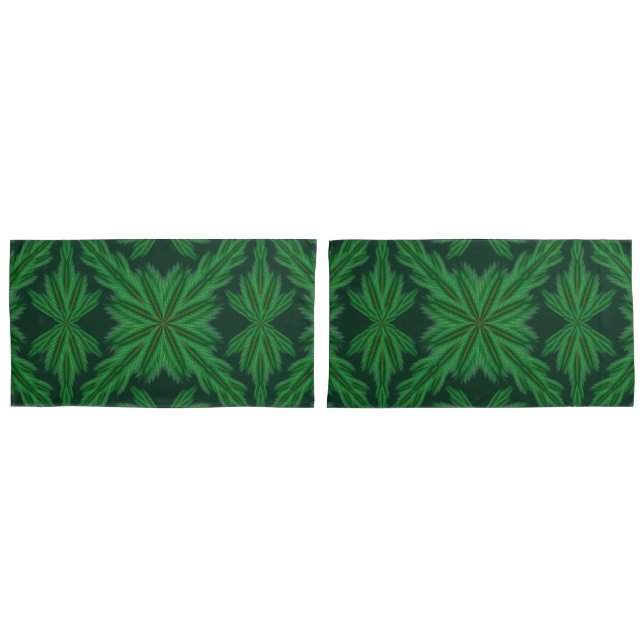 Funda De Cojín Pine Mandala Forest King Pillowcase (Anverso - Set)