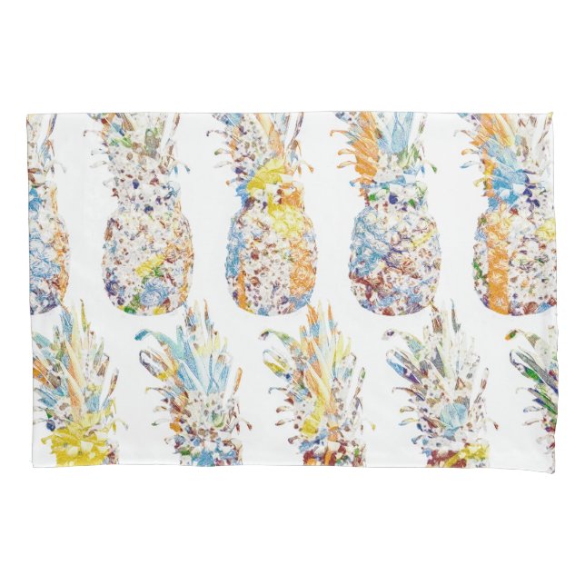 Funda De Cojín Pineapple Print Pillowcase (Anverso)