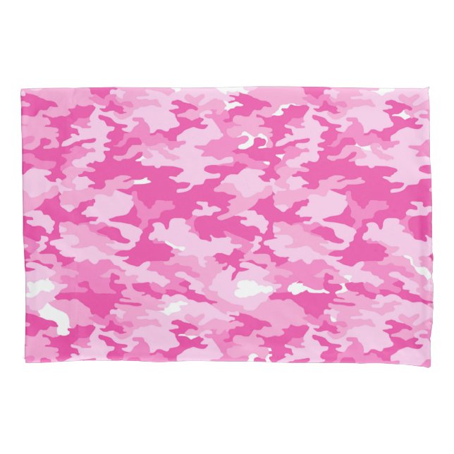 Funda De Cojín Pink Camo Pattern – Breast Cancer Awareness (Anverso)