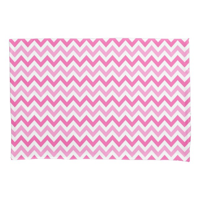 Funda De Cojín Pink Chevron Breast Cancer Awareness Pattern (Anverso)