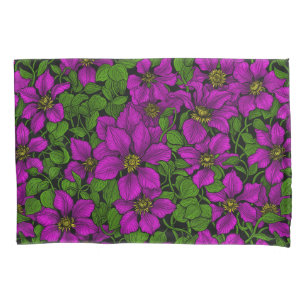 Funda De Cojín Pink Clematis