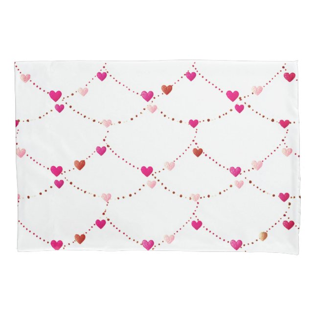 Funda De Cojín Pink Heart String Pillow Case  (Anverso)