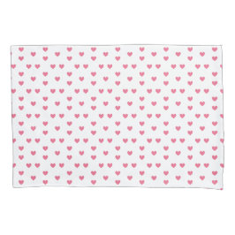 Funda De Cojín Pink Hearts Ornamental Minimalist Modern Pattern.