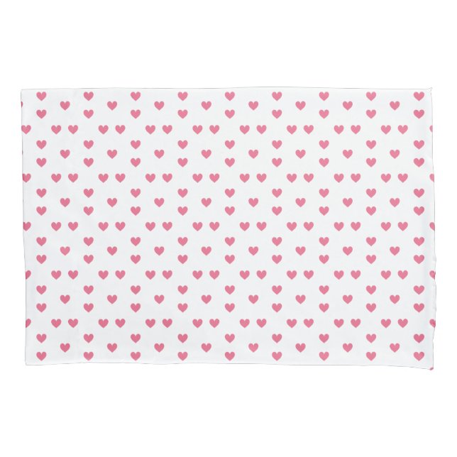 Funda De Cojín Pink Hearts Ornamental Minimalist Modern Pattern. (Anverso)