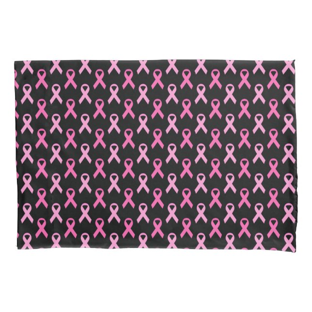Funda De Cojín Pink Ribbon Breast Cancer Awareness Pattern (Anverso)