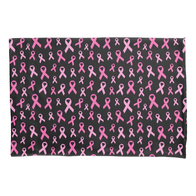 Funda De Cojín Pink Ribbon Breast Cancer Awareness Pattern (Anverso)
