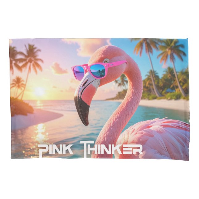 Funda De Cojín PINK THINKER - Flamingo PINK (Anverso)