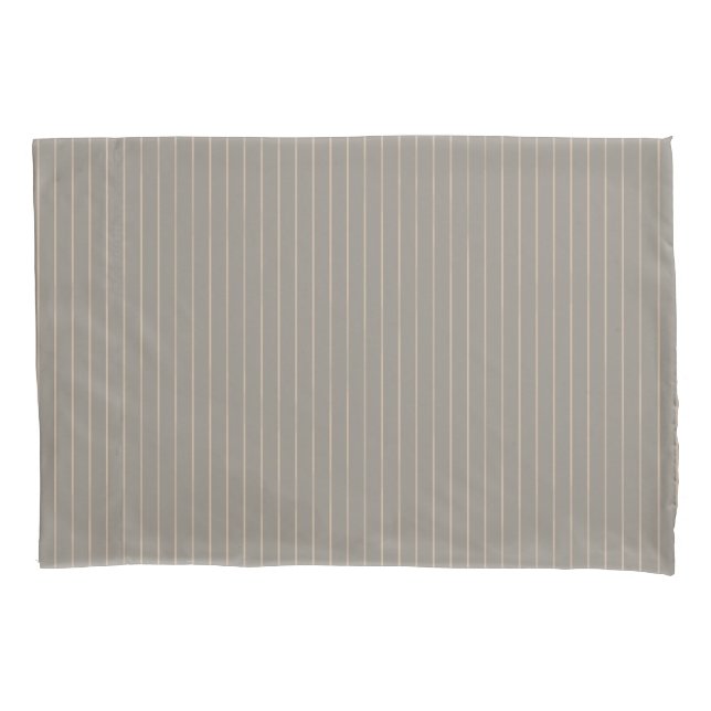 Funda De Cojín Pinstripes beiges (Anverso)
