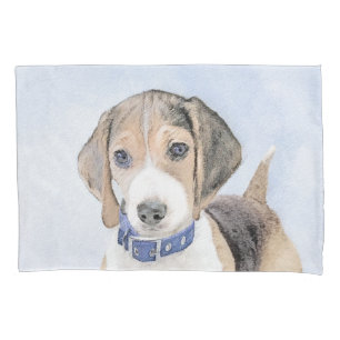 Funda De Cojín Pintura Beagle - Arte Perro Original Cuto