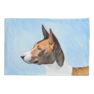 Funda De Cojín Pintura de Basenji - Arte original muy bonito