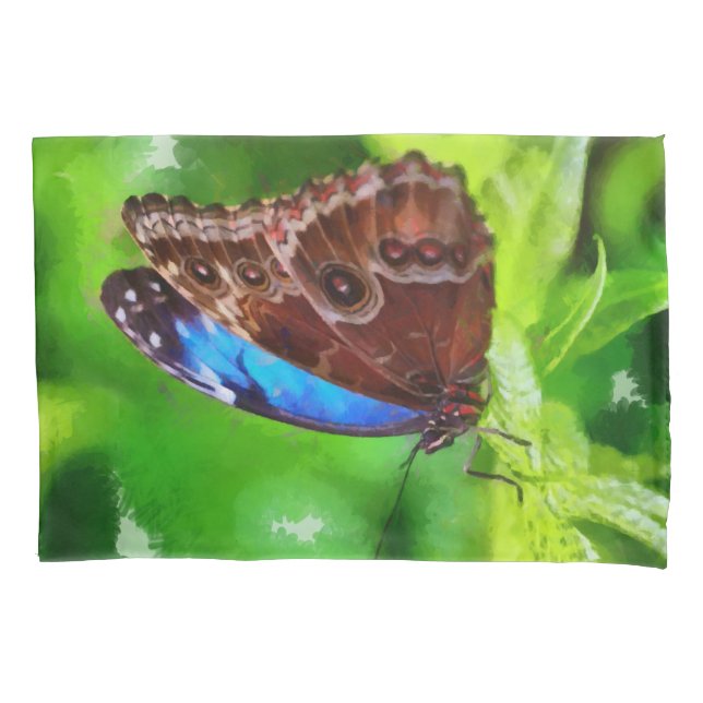 Funda De Cojín Pintura de mariposa (Anverso)