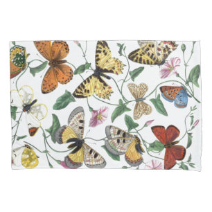 Funda De Cojín Pintura de mariposa y polilla vintage