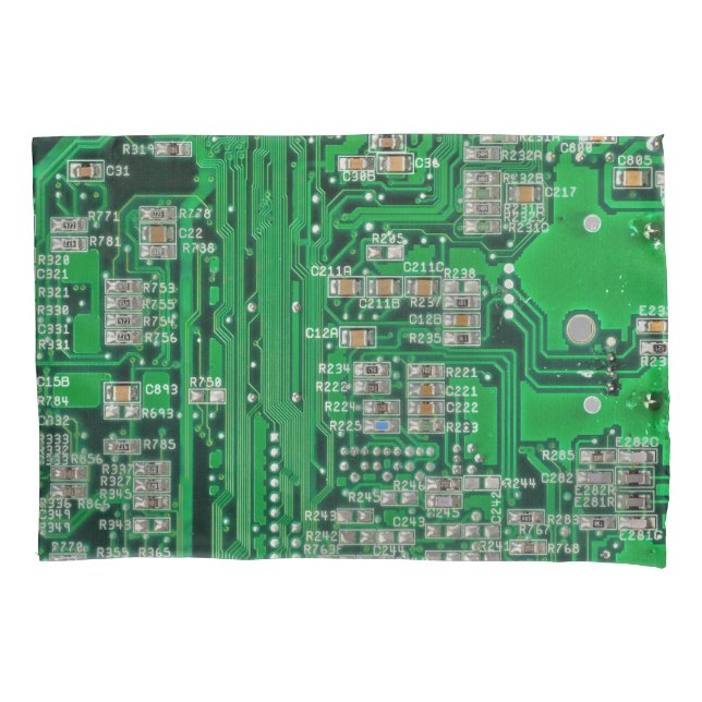 Funda De Cojín Pintura de placa de circuito (Anverso)