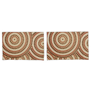 Funda De Cojín Pintura de punto aborigen