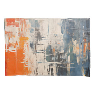 Funda De Cojín Pintura digital abstracta Encrucijada Cromática