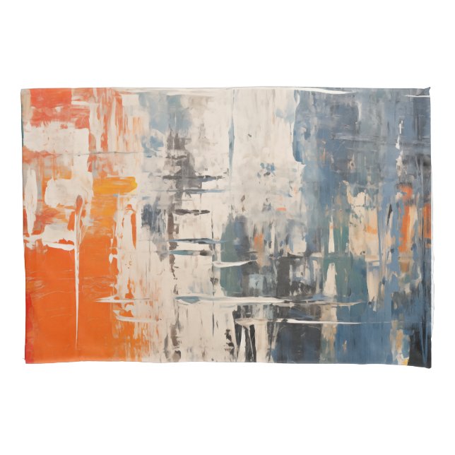 Funda De Cojín Pintura digital abstracta Encrucijada Cromática (Anverso)
