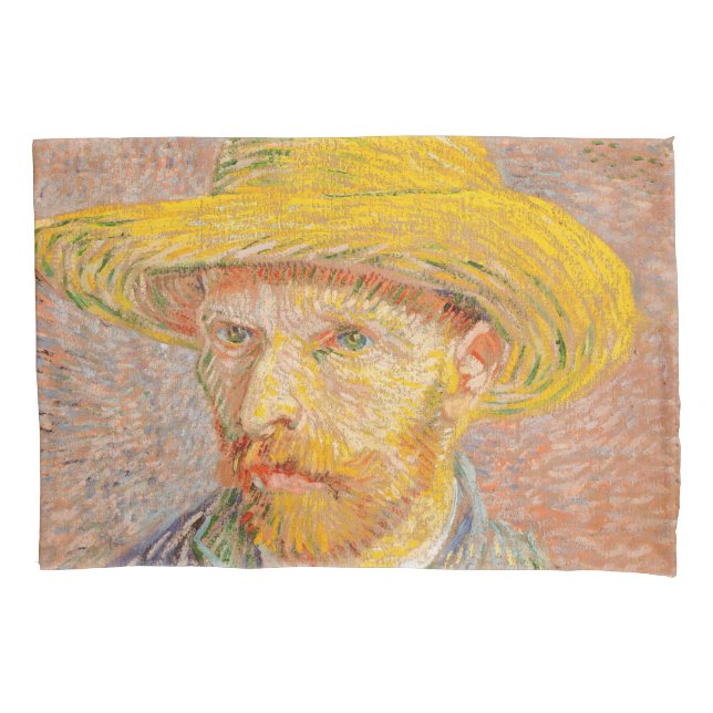 Funda De Cojín Pintura impresionista del autorretrato de Vincent  (Anverso)