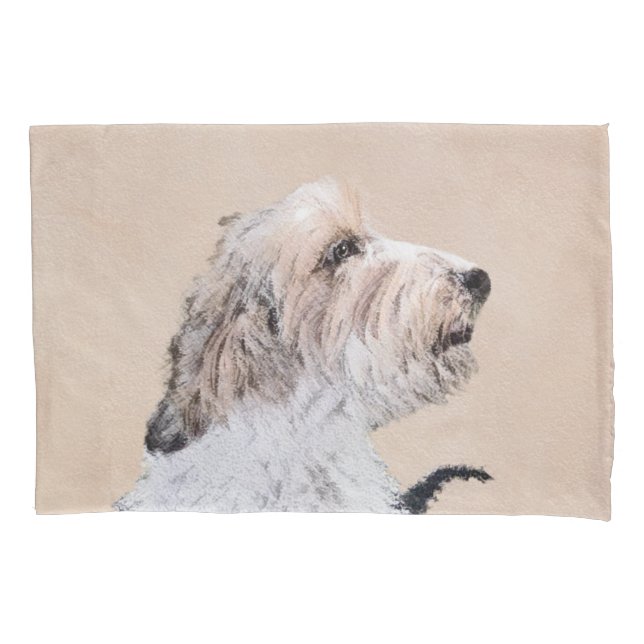 Funda De Cojín Pintura Petit Basset Griffon Vendéen - Arte de per (Anverso)