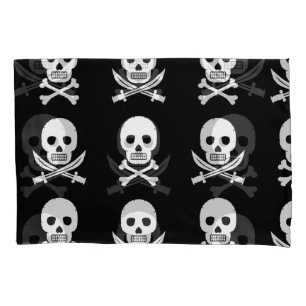 Funda De Cojín Pirata Skulls Crossbone Seless Pattern