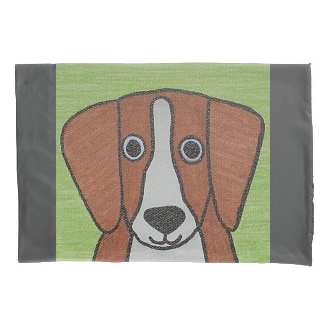Funda De Cojín Piscina Cute Beagle (Anverso)