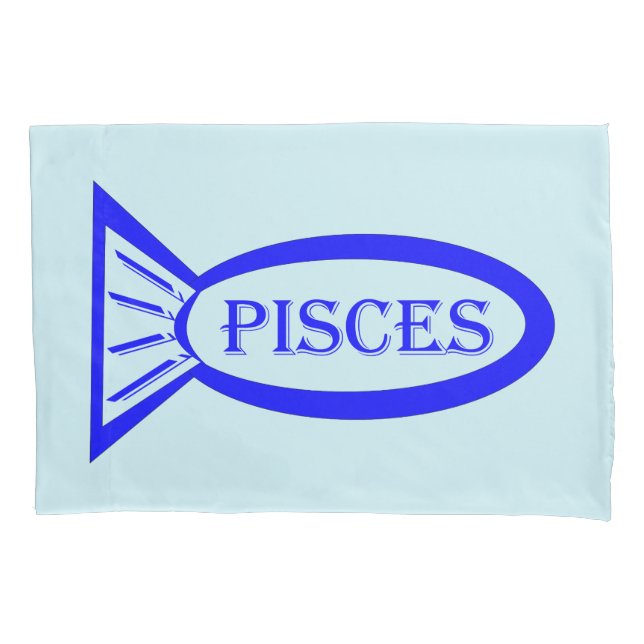 Funda De Cojín Piscis Star Signo de pez almohada (Anverso)